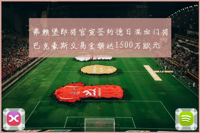 弗赖堡即将官宣签约德日混血门将巴克豪斯交易金额达1500万欧元